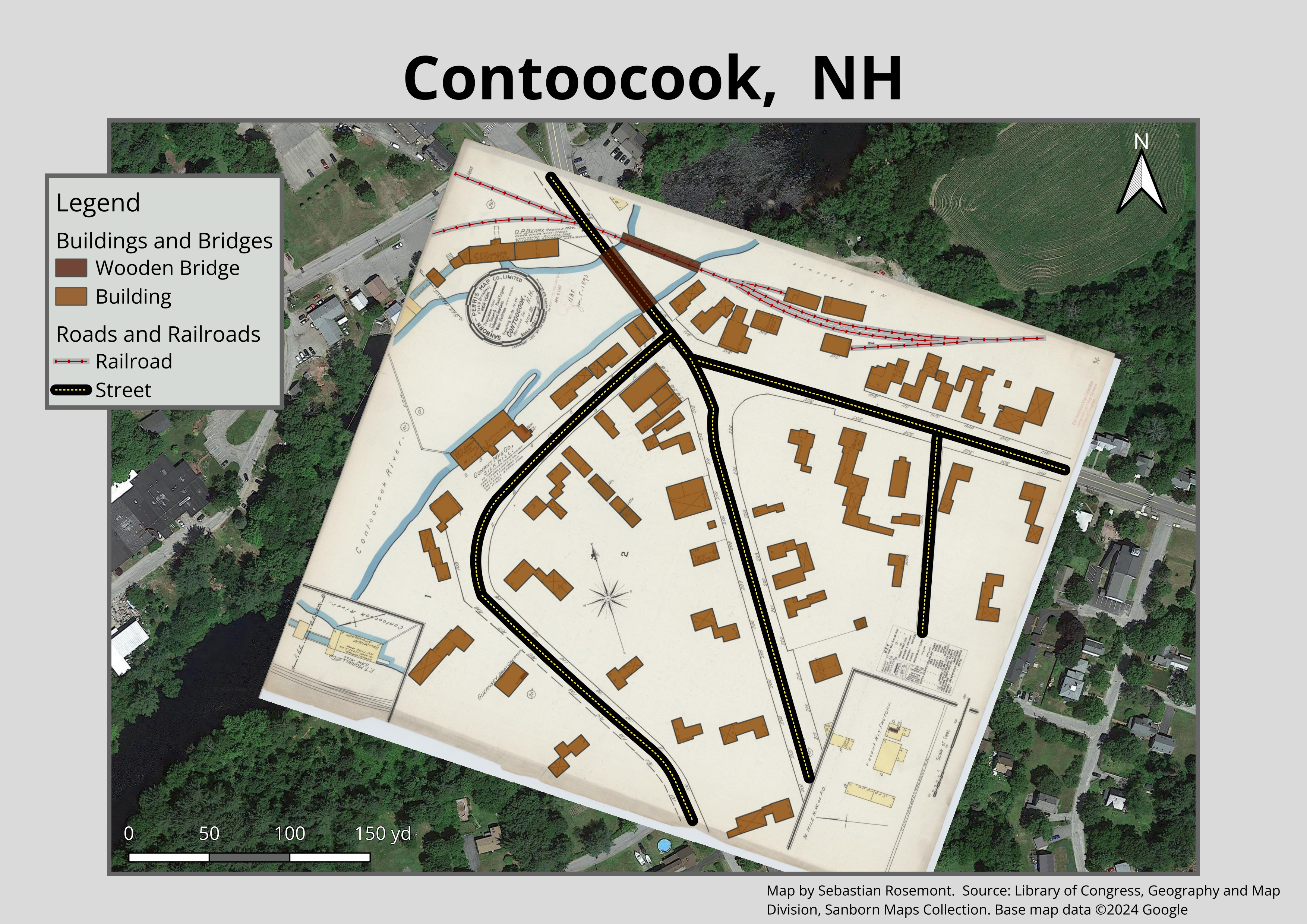 Geofreferencing Contoocook Sanborn Map step 2